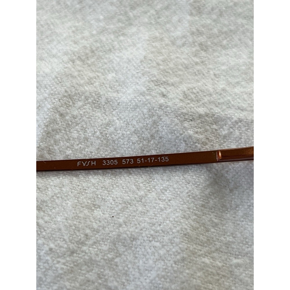 FYSH 3305 573 ORANGE AUTHENTIC DESIGNER FRAMES EYEGLASSES 51-17-135 - Picture 8 of 12